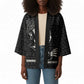 Chimamanda Ngozi Adichie Kimono with Expressive Speaking Portrait, Stories Shape Reality - African Pride