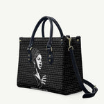 Chimamanda Ngozi Adichie Leather Bag with Expressive Speaking Portrait, Stories Shape Reality - African Pride