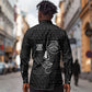 Chimamanda Ngozi Adichie Long Sleeve Button Shirt with Expressive Speaking Portrait, Stories Shape Reality - African Pride