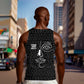 Chimamanda Ngozi Adichie Men Tank Top with Expressive Speaking Portrait, Stories Shape Reality - African Pride