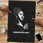 Chimamanda Ngozi Adichie Puzzle with Expressive Speaking Portrait, Stories Shape Reality - African Pride