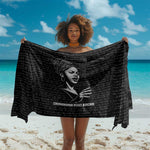 Chimamanda Ngozi Adichie Sarong with Expressive Speaking Portrait, Stories Shape Reality - African Pride