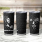Chimamanda Ngozi Adichie Tumbler Cup with Expressive Speaking Portrait, Stories Shape Reality - African Pride