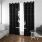 Chimamanda Ngozi Adichie Window Curtain with Expressive Speaking Portrait, Stories Shape Reality - African Pride