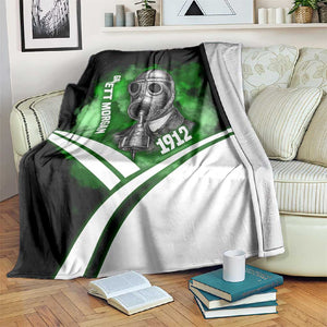Garrett Morgan Blanket with Gas Mask Invention Illustration, Inventing to Save Lives Quote - African Pride