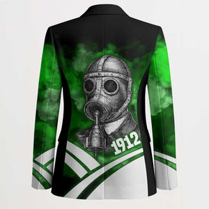 Garrett Morgan Blazer with Gas Mask Invention Illustration, Inventing to Save Lives Quote - African Pride