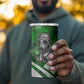 Garrett Morgan 4 in 1 Can Cooler Tumbler with Gas Mask Invention Illustration, Inventing to Save Lives Quote - African Pride