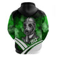 Garrett Morgan Hoodie with Gas Mask Invention Illustration, Inventing to Save Lives Quote - African Pride