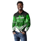Garrett Morgan Long Sleeve Polo Shirt with Gas Mask Invention Illustration, Inventing to Save Lives Quote - African Pride