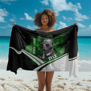 Garrett Morgan Sarong with Gas Mask Invention Illustration, Inventing to Save Lives Quote - African Pride