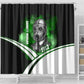 Garrett Morgan Shower Curtain with Gas Mask Invention Illustration, Inventing to Save Lives Quote - African Pride