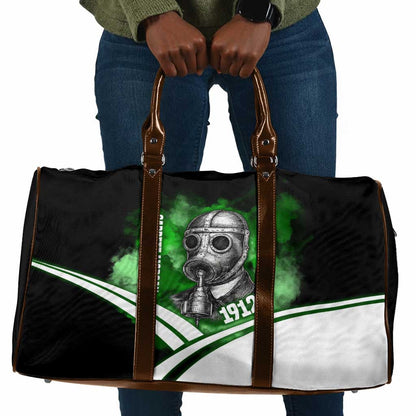 Garrett Morgan Travel Bag with Gas Mask Invention Illustration, Inventing to Save Lives Quote - African Pride