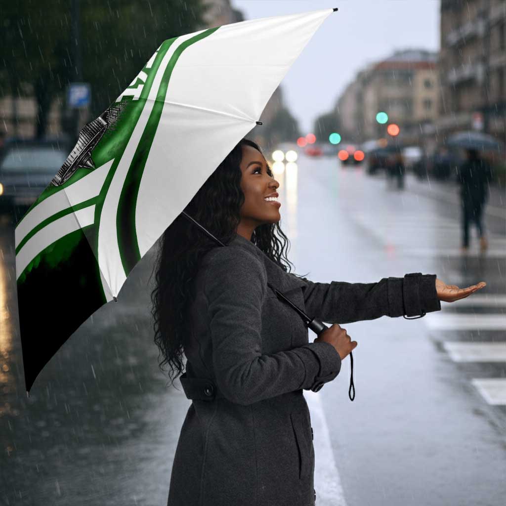 Garrett Morgan Umbrella with Gas Mask Invention Illustration, Inventing to Save Lives Quote - African Pride