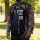 Garrett Morgan Hockey Jersey with Full Body Portrait, Stop Wait Go Quote, Traffic Light Design - African Pride