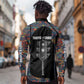 Garrett Morgan Long Sleeve Button Shirt with Full Body Portrait, Stop Wait Go Quote, Traffic Light Design - African Pride