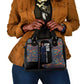 Garrett Morgan Shoulder Handbag with Full Body Portrait, Stop Wait Go Quote, Traffic Light Design - African Pride
