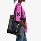 Garrett Morgan Tote Bag with Full Body Portrait, Stop Wait Go Quote, Traffic Light Design - African Pride