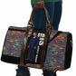 Garrett Morgan Travel Bag with Full Body Portrait, Stop Wait Go Quote, Traffic Light Design - African Pride