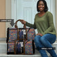 Garrett Morgan Travel Bag with Full Body Portrait, Stop Wait Go Quote, Traffic Light Design - African Pride