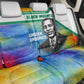 Garrett Morgan Back Car Seat Cover with Real Impact Quote, Black Inventor Portrait and Vibrant Watercolor - African Pride