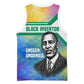 Garrett Morgan Basketball Jersey with Real Impact Quote, Black Inventor Portrait and Vibrant Watercolor - African Pride