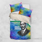 Garrett Morgan Bedding Set with Real Impact Quote, Black Inventor Portrait and Vibrant Watercolor - African Pride