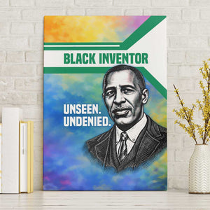 Garrett Morgan Canvas Wall Art with Real Impact Quote, Black Inventor Portrait and Vibrant Watercolor - African Pride