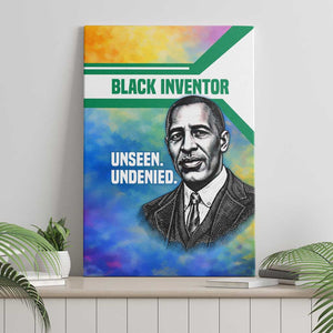 Garrett Morgan Canvas Wall Art with Real Impact Quote, Black Inventor Portrait and Vibrant Watercolor - African Pride