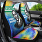 Garrett Morgan Car Seat Cover with Real Impact Quote, Black Inventor Portrait and Vibrant Watercolor - African Pride