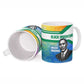 Garrett Morgan Ceramic Mug with Real Impact Quote, Black Inventor Portrait and Vibrant Watercolor - African Pride