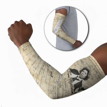 Toni Morrison Arm Sleeves Handwritten Manuscript Powerful Portrait with Feather Pen Quote - African Pride