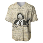 Toni Morrison Baseball Jersey Handwritten Manuscript Powerful Portrait with Feather Pen Quote - African Pride