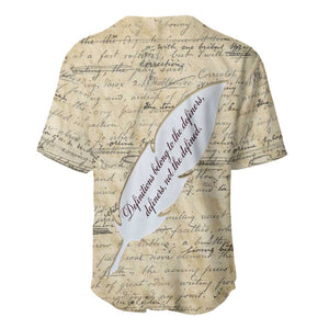 Toni Morrison Baseball Jersey Handwritten Manuscript Powerful Portrait with Feather Pen Quote - African Pride