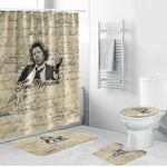 Toni Morrison Bathroom Set Handwritten Manuscript Powerful Portrait with Feather Pen Quote - African Pride