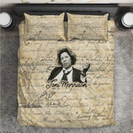 Toni Morrison Bedding Set Handwritten Manuscript Powerful Portrait with Feather Pen Quote - African Pride