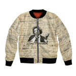 Toni Morrison Bomber Jacket Handwritten Manuscript Powerful Portrait with Feather Pen Quote - African Pride