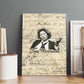 Toni Morrison Canvas Wall Art Handwritten Manuscript Powerful Portrait with Feather Pen Quote - African Pride