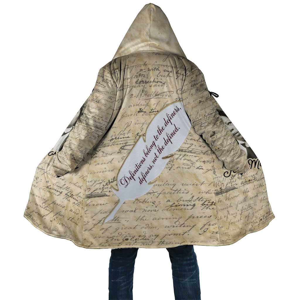 Toni Morrison Cloak Handwritten Manuscript Powerful Portrait with Feather Pen Quote - African Pride