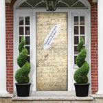 Toni Morrison Door Cover Handwritten Manuscript Powerful Portrait with Feather Pen Quote - African Pride