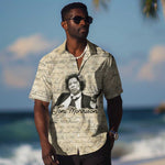 Toni Morrison Hawaiian Shirt Handwritten Manuscript Powerful Portrait with Feather Pen Quote - African Pride