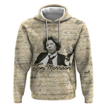 Toni Morrison Hoodie Handwritten Manuscript Powerful Portrait with Feather Pen Quote - African Pride