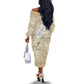 Toni Morrison Off The Shoulder Long Sleeve Dress Handwritten Manuscript Powerful Portrait with Feather Pen Quote - African Pride