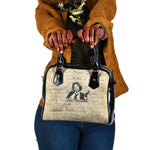 Toni Morrison Shoulder Handbag Handwritten Manuscript Powerful Portrait with Feather Pen Quote - African Pride