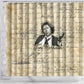 Toni Morrison Shower Curtain Handwritten Manuscript Powerful Portrait with Feather Pen Quote - African Pride