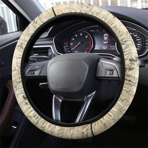 Toni Morrison Steering Wheel Cover Handwritten Manuscript Powerful Portrait with Feather Pen Quote - African Pride