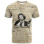 Toni Morrison T shirt Handwritten Manuscript Powerful Portrait with Feather Pen Quote - African Pride