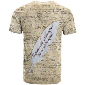 Toni Morrison T shirt Handwritten Manuscript Powerful Portrait with Feather Pen Quote - African Pride