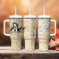 Toni Morrison Tumbler With Handle Handwritten Manuscript Powerful Portrait with Feather Pen Quote - African Pride