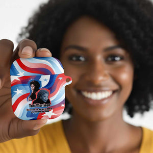 Toni Morrison AirPods Case Abstract Wings Design Empowering Quote Dual Portrait Celebration of Literary Freedom - African Pride