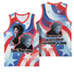 Toni Morrison Basketball Jersey Abstract Wings Design Empowering Quote Dual Portrait Celebration of Literary Freedom - African Pride